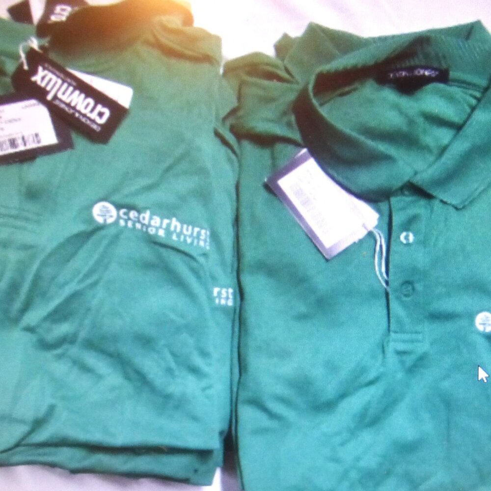 CLTH1 Crownlux MOISTURE Wick COLLARD SHIRTS XL Cedarhurst Senior Living New York